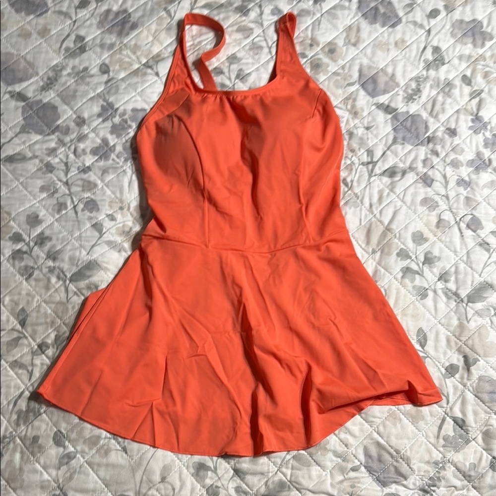 NWT Vibrant Orange women’s One Piece Swimsuit 12 - Picture 2 of 11